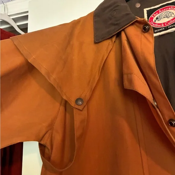 Oiled Canvas Cowboy Duster Drover Coat - Picture 4 of 11